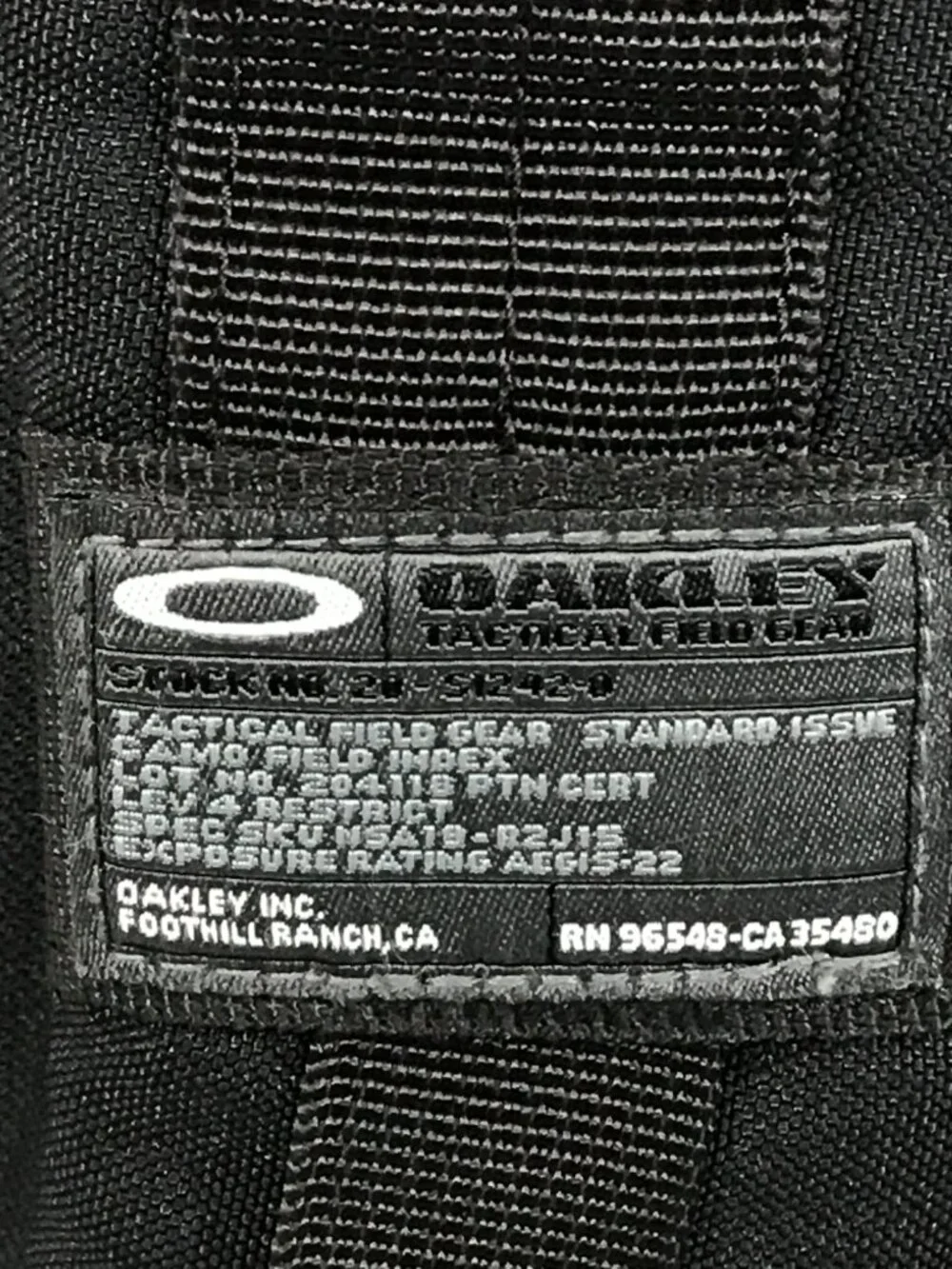 Vintage Oakley Tactical Field Gear Backpack Black Y2K